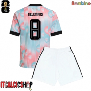 Belgio Youri Tielemans #8 Seconda Maglia Bambino Mondiali 2026 Manica Corta (+ Pantaloni corti)